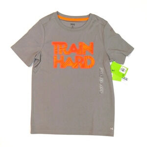 Boys Gray Moisture Wick Active Wear DSG T-Shirt